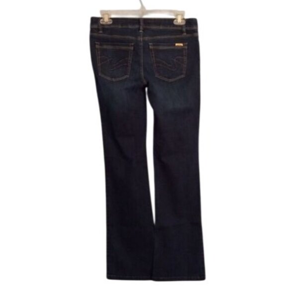 White House Black Market Size 4S Jeans Womens Boot Leg Blue Dark Wash Denim - Picture 13 of 13